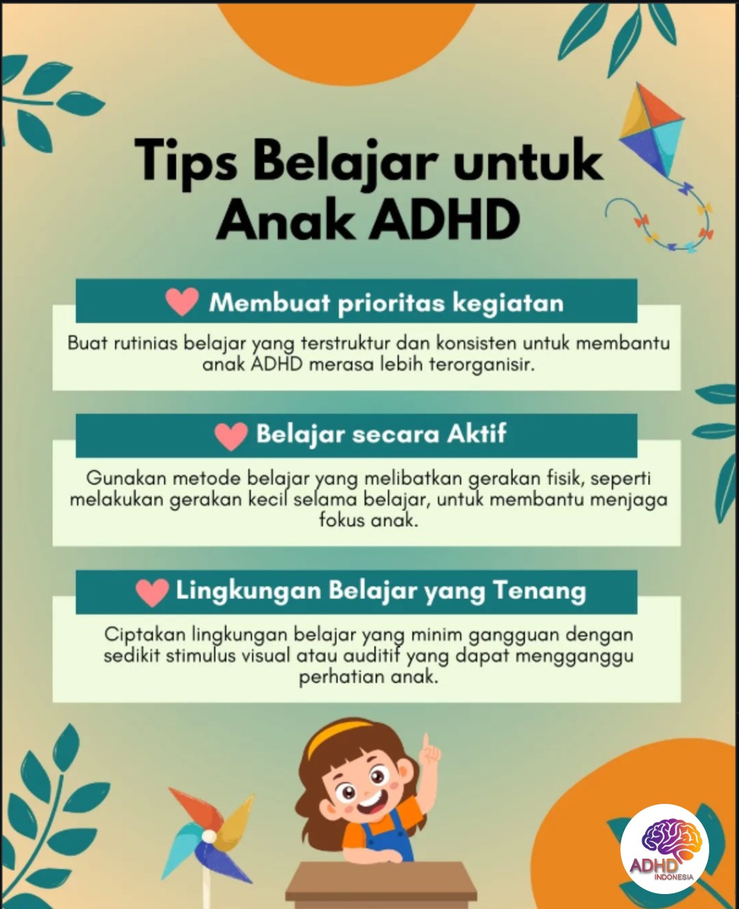 Strategi Belajar yang Cocok untuk Anak ADHD di Kabupaten Siau Tagulandang Biaro